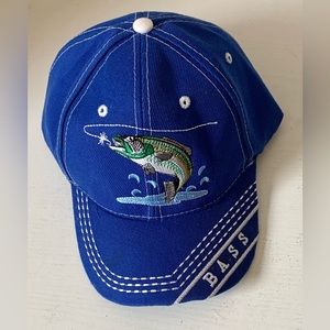 Bass Fisherman Angler Adjustable Trucker Hat